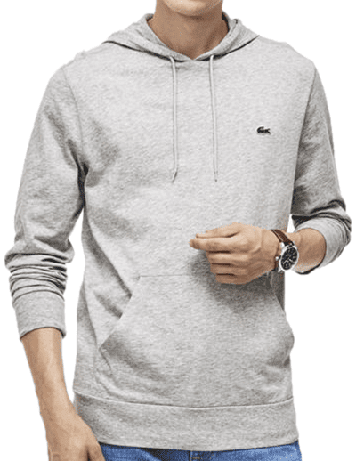 לקוסט-LACSOTE SWETER MEN DESGIN- GRAY