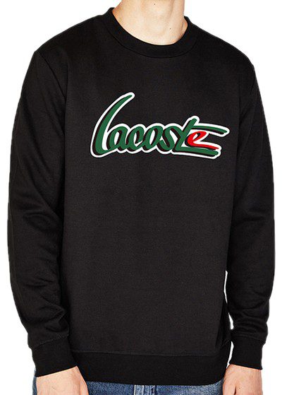 לקוסט-LACSOTE SWETER MEN DESGIN- BLACK
