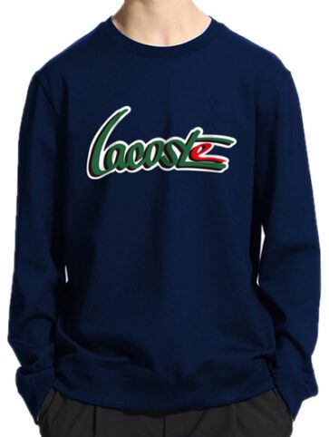 לקוסט-LACSOTE  SWETER MEN DESGIN- NAVY BLUE
