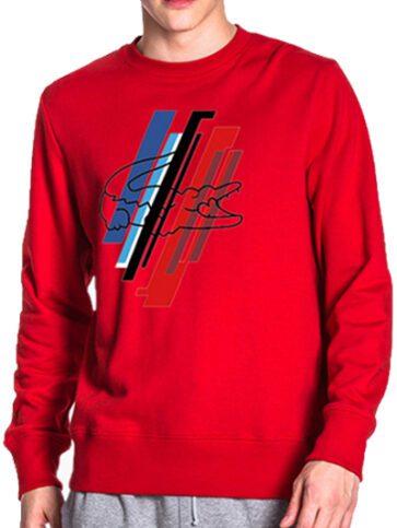 לקוסט-LACSOTE  SWETER MEN DESGIN- RED