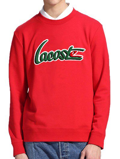 לקוסט-LACSOTE SWETER MEN DESGIN- RED