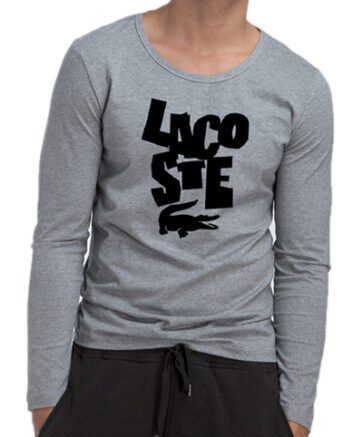 לקוסט-LACSOTE TSHIRT MEN LONG DESGIN - GRAY