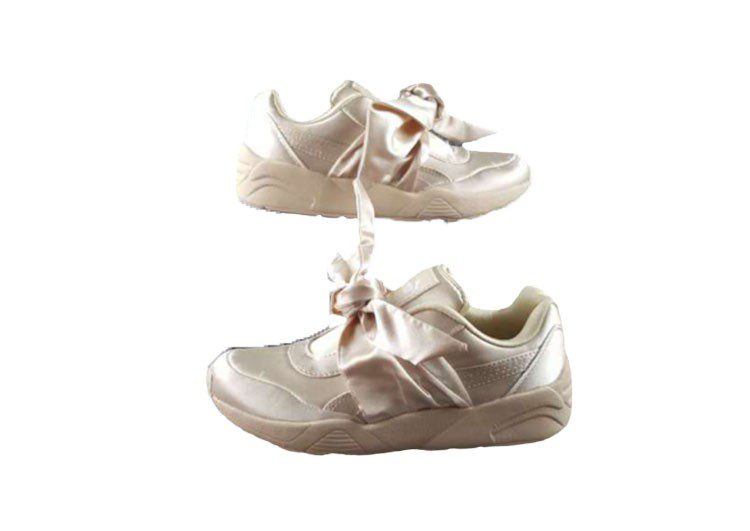 נעלי פומה- puma rihanna bow rubbon silk cherry blossom pink-White Pointer – תמונה 4