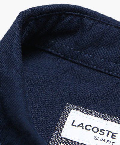 לקוסט-LACOSTE SHIRT MEN SHORT - NAVY BLUE – תמונה 6