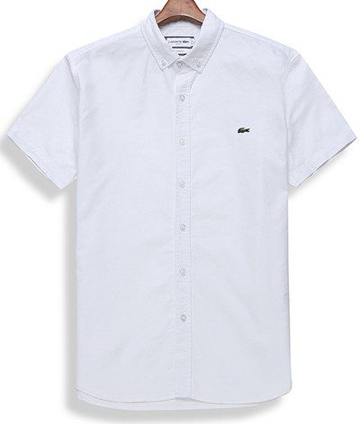 לקוסט-LACOSTE SHIRT MEN SHORT - WHITE – תמונה 4