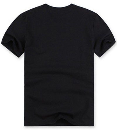 לקוסט-LACSOTE TSHIRT DESGIN MEN SHORT - Black & White Logo – תמונה 2