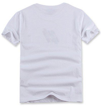 לקוסט-LACSOTE TSHIRT DESGIN MEN SHORT - White – תמונה 2