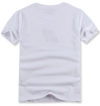 לקוסט-LACSOTE TSHIRT DESGIN MEN SHORT - White – תמונה 2