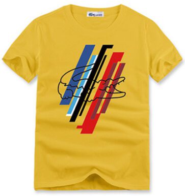 לקוסט-LACSOTE TSHIRT DESGIN MEN SHORT - Yellow