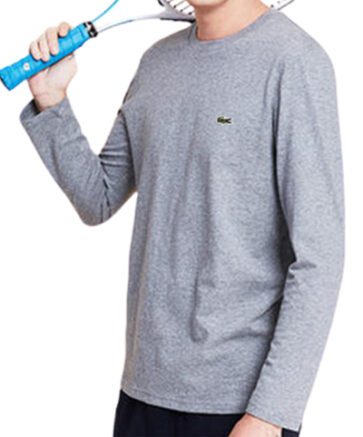 לקוסט-LACSOTE TSHIRT MEN LONG - GRAY
