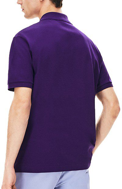 לקוסט-LACSOTE TSHIRT MEN'S POLO SHORT - Christalle Violet – תמונה 2