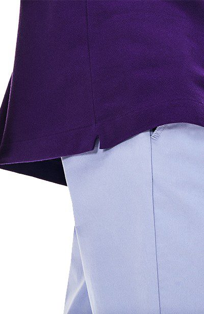 לקוסט-LACSOTE TSHIRT MEN'S POLO SHORT - Christalle Violet – תמונה 4