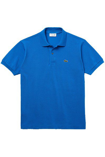 לקוסט-LACSOTE TSHIRT MEN'S POLO SHORT - Denim Blue – תמונה 3