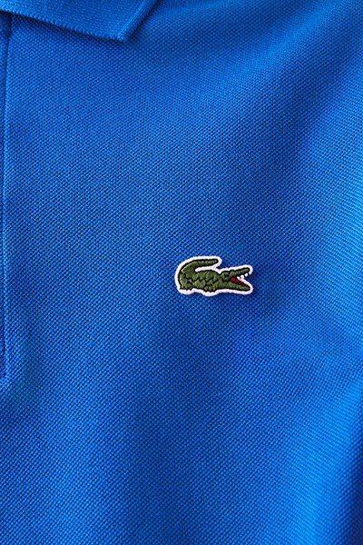 לקוסט-LACSOTE TSHIRT MEN'S POLO SHORT - Denim Blue – תמונה 4