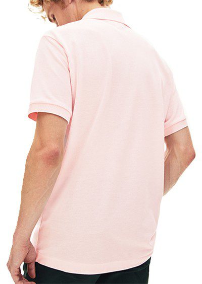 לקוסט-LACSOTE TSHIRT MEN'S POLO SHORT - Light Pink – תמונה 2