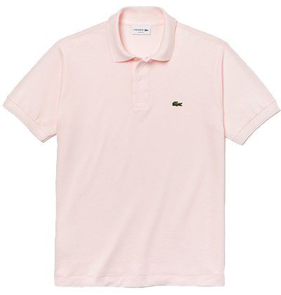 לקוסט-LACSOTE TSHIRT MEN'S POLO SHORT - Light Pink – תמונה 4