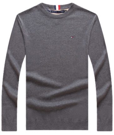 טומי הילפיגר-TOMMY TSHIRT MEN'S LONG CREW NECK- Fedora