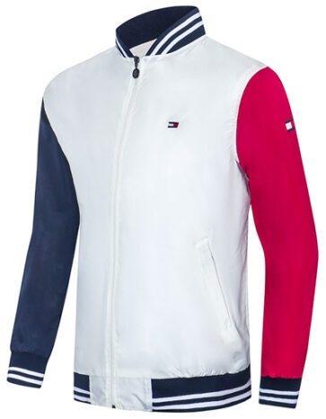 טומי הילפיגר-TOMMY JACKET - Nave Blue Red & White