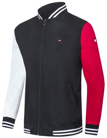 טומי הילפיגר-TOMMY JACKET - White Red & Black