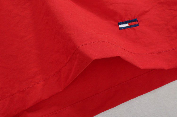 טומי הילפיגר-TOMMY SWIM MEN'S - Venetian Red Black & White – תמונה 5