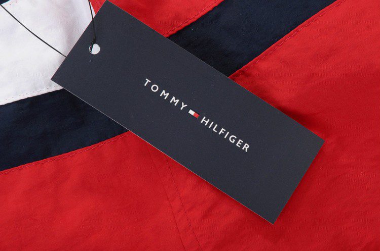 טומי הילפיגר-TOMMY SWIM MEN'S - Venetian Red Black & White – תמונה 6