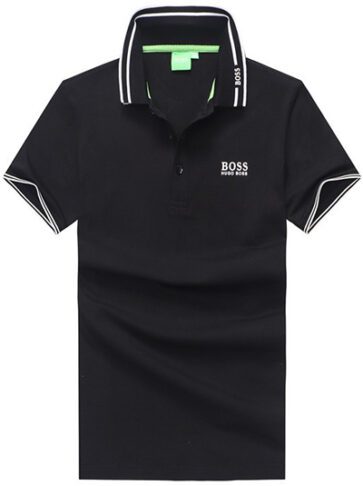 בוס-HUGO BOSS POLO TSHIRT MEN'S - Black
