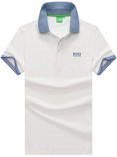 בוס-HUGO BOSS POLO TSHIRT MEN'S - White