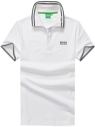 בוס-HUGO BOSS POLO TSHIRT MEN'S - White