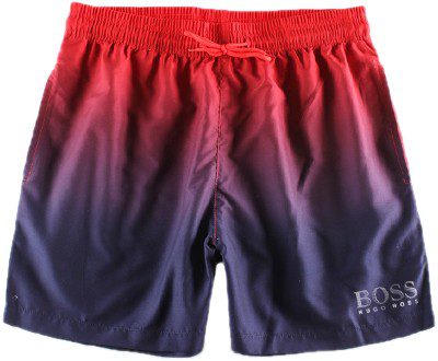 בוס-HUGO BOSS SWIM MEN'S-NAVY BLUE & RED