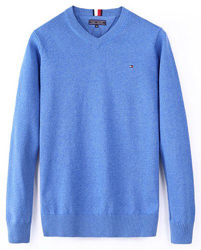 טומי הילפיגר-TOMMY SWETER MEN'S- Jordy Blue