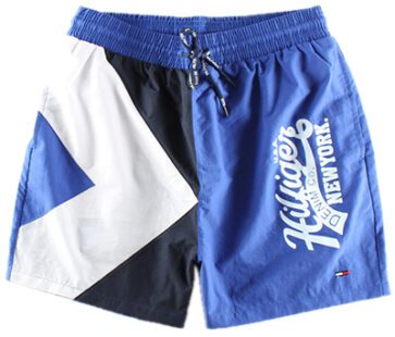 טומי הילפיגר-TOMMY SWIM MEN'S - BLUE BLACK & WHITE