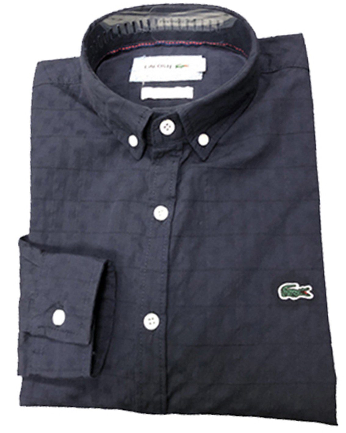 לקוסט-LACOSTE LONG MEN SHIRT - Gun Powder