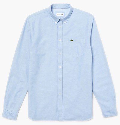 לקוסט-LACOSTE LONG MEN SHIRT - Pattens Blue – תמונה 3