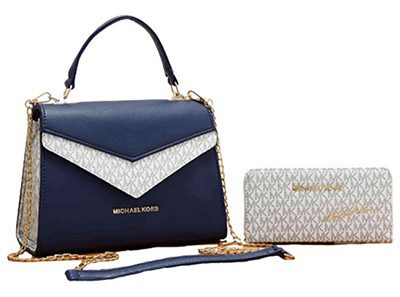מייקל קורס-Michael Kors bag - Navy Blue & Gainsboro