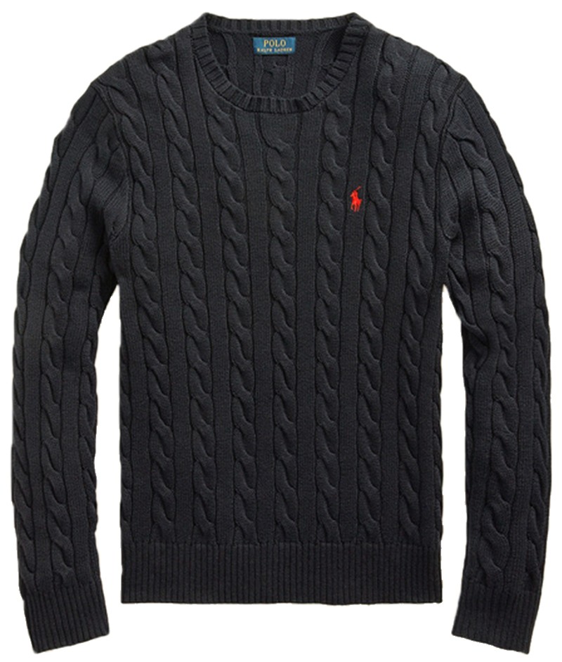 ראלף לורן-RALPH LAUREN SWETER MEN - Black