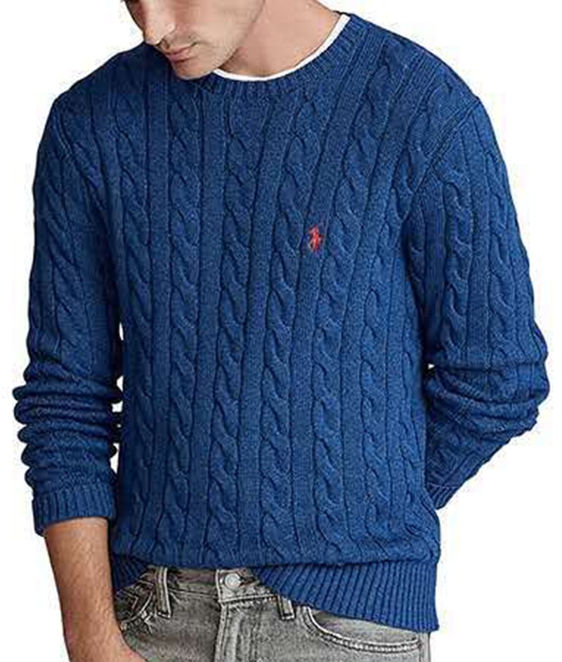 ראלף לורן-RALPH LAUREN SWETER MEN - Blue – תמונה 3