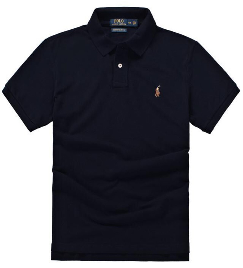 ראלף לורן-RALPH LAUREN POLO TSHIRT SHORT MEN'S - Black Pearl