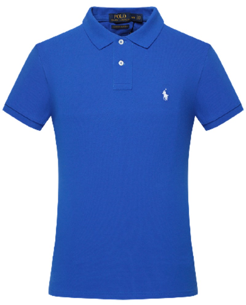ראלף לורן-RALPH LAUREN POLO TSHIRT SHORT MEN'S - Blue