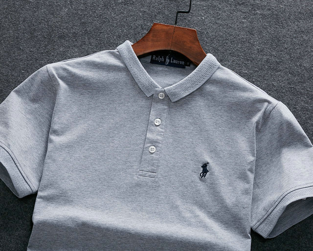 ראלף לורן-RALPH LAUREN POLO TSHIRT SHORT MEN'S - Gray – תמונה 11