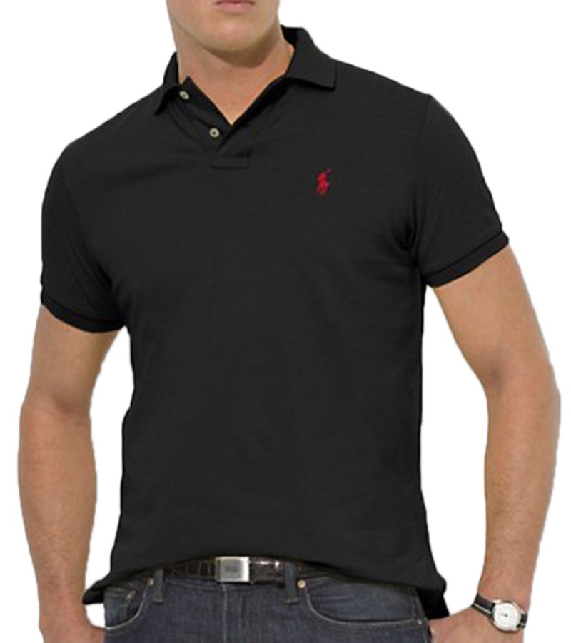 ראלף לורן-RALPH LAUREN POLO TSHIRT SHORT MEN'S - Nero