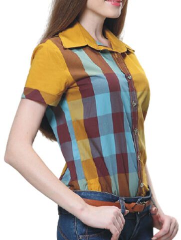 ברברי-BURBERRY WOMEN BUTTON- Tulip Tree Mix