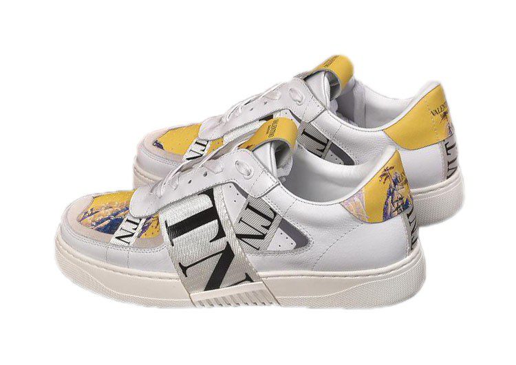 ולנטינו-VALENTINO SHOES - White Lilac Mix