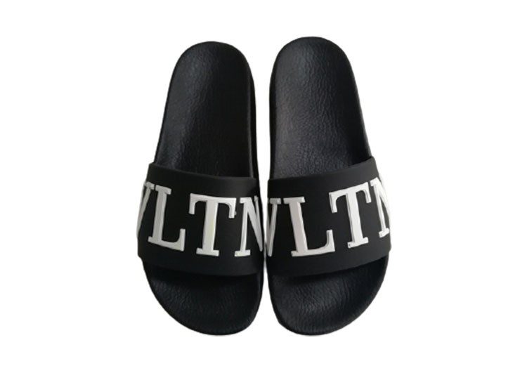 ולנטינו-VALENTINO SLLIPERS - Black & White