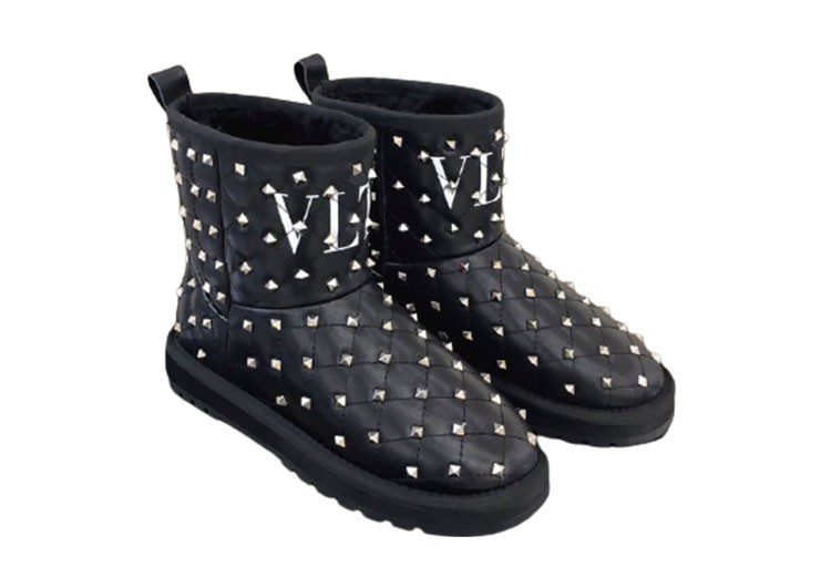 ולנטינו-VALENTINO WOMEN'S SHOES - Black Pearl & White