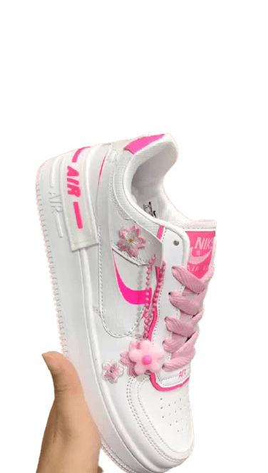 נעלי נייק-Nike Air Force 1 Low Concrete Violet Red – תמונה 3