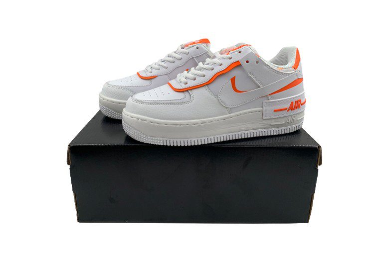 נעלי נייק -Nike Air Force 1 Low White-Persimmon – תמונה 5