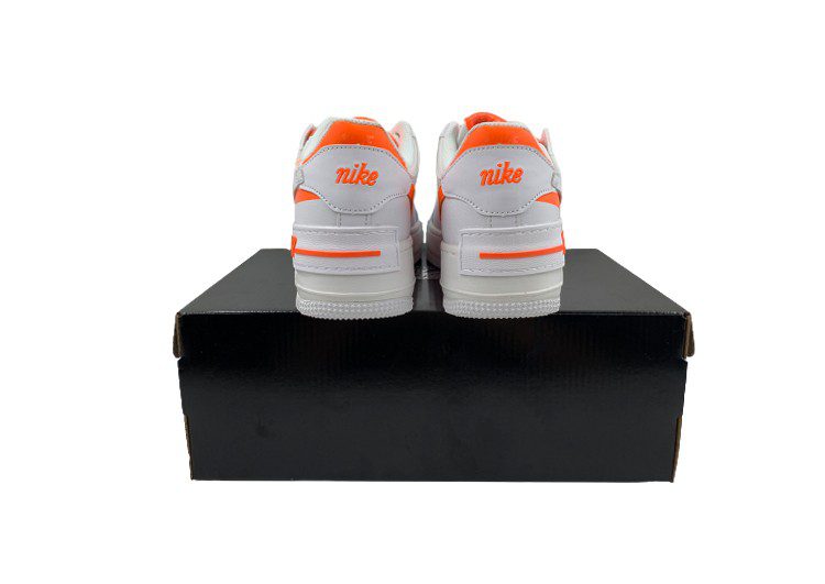 נעלי נייק -Nike Air Force 1 Low White-Persimmon – תמונה 8