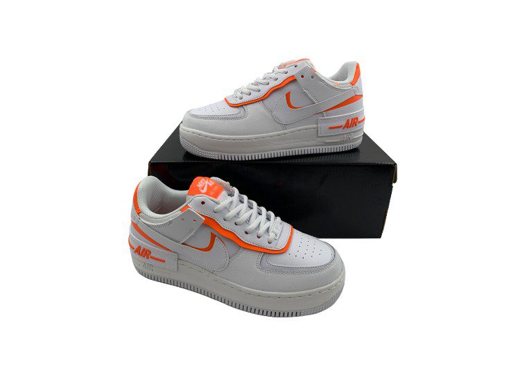 נעלי נייק -Nike Air Force 1 Low White-Persimmon – תמונה 4