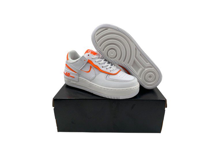 נעלי נייק -Nike Air Force 1 Low White-Persimmon – תמונה 9