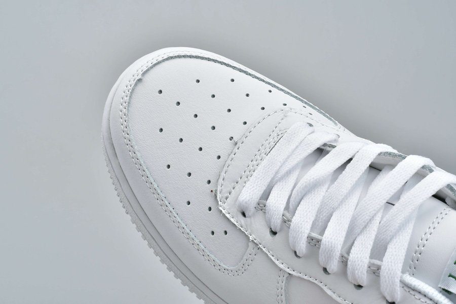 נעלי נייק-Nike Air Force 1 Low White Green – תמונה 8